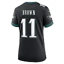 Zennovawear A.J. Brown 11 Philadelphia Eagles Alternate Game Women Jersey - Black