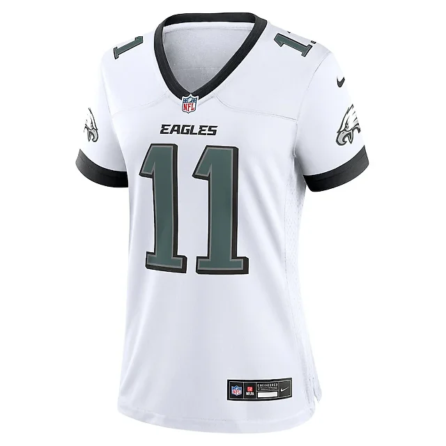 Zennovawear A.J. Brown 11 Philadelphia Eagles Game Women Jersey - White