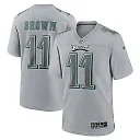 Zennovawear A.J. Brown 11 Philadelphia Eagles Men Atmosphere Fashion Game Jersey - Gray