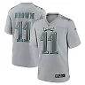 Zennovawear A.J. Brown 11 Philadelphia Eagles Men Atmosphere Fashion Game Jersey - Gray