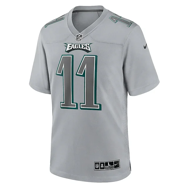 Zennovawear A.J. Brown 11 Philadelphia Eagles Men Atmosphere Fashion Game Jersey - Gray