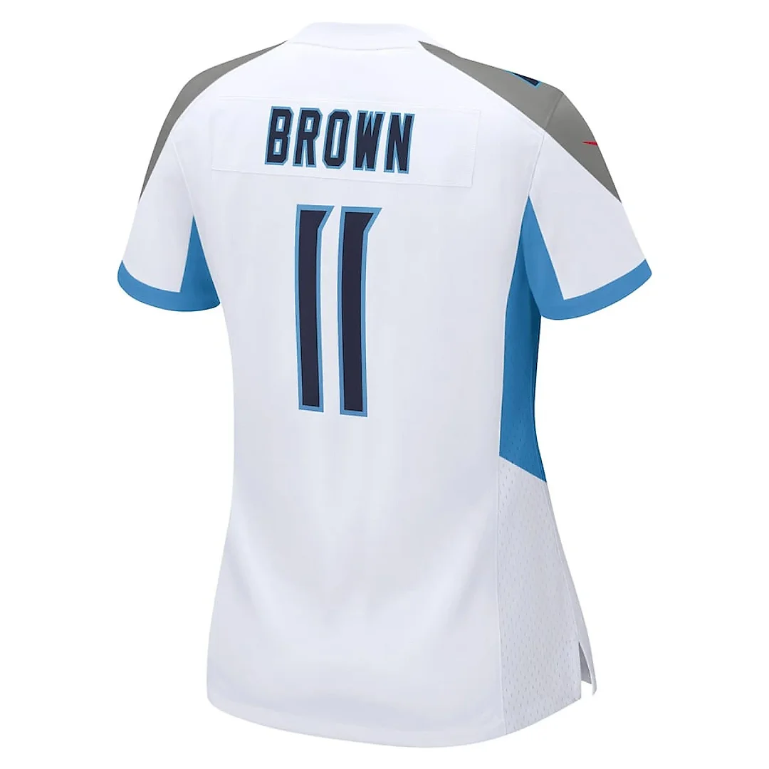 Zennovawear AJ Brown 11 Tennessee Titans Women Game Jersey - White