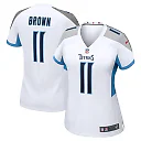 Zennovawear AJ Brown 11 Tennessee Titans Women Game Jersey - White