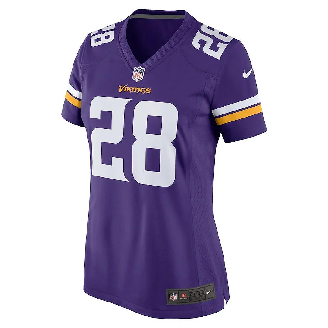 Zennovawear A.J. Green III 28 Minnesota Vikings Team Game Women Jersey - Purple