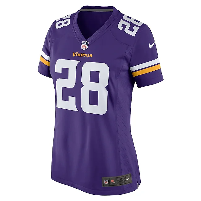 Zennovawear A.J. Green III 28 Minnesota Vikings Team Game Women Jersey - Purple