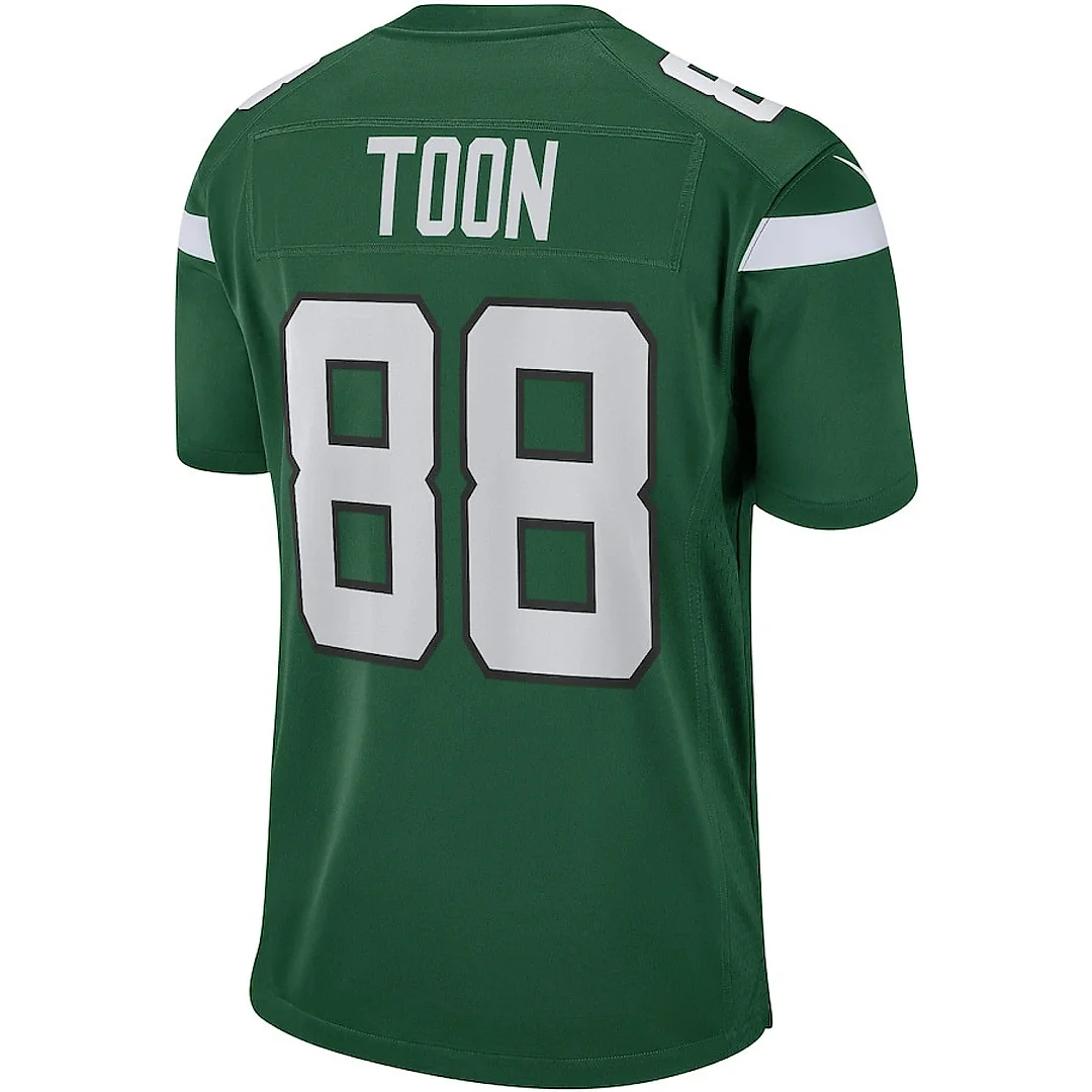 Zennovawear Al Toon 88 New York Jets Game Jersey Retired Player - Men, Green