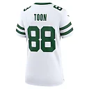 Zennovawear Al Toon 88 New York Jets Game Jersey Retired Player - Women, White