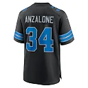Zennovawear Alex Anzalone 34 Detroit Lions 2nd Alternate Game Men Jersey - Black