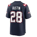 Zennovawear Alex Austin 28 New England Patriots Team Game Men Jersey - Navy