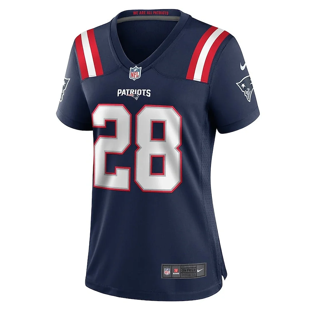Zennovawear Alex Austin 28 New England Patriots Women's Team Game Jersey - Navy