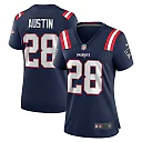 Zennovawear Alex Austin 28 New England Patriots Women's Team Game Jersey - Navy