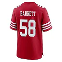 Zennovawear Alex Barrett 58 San Francisco 49ers NFC Champions Patch Game Men Jersey - Scarlet