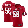 Zennovawear Alex Barrett 58 San Francisco 49ers NFC Champions Patch Game Men Jersey - Scarlet