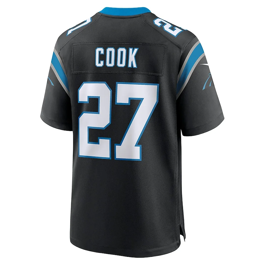 Zennovawear Alex Cook 27 Carolina Panthers Game Men Jersey - Black