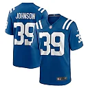 Zennovawear Alex Johnson 39 Indianapolis Colts Team Game Men Jersey - Royal