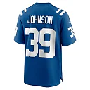 Zennovawear Alex Johnson 39 Indianapolis Colts Team Game Men Jersey - Royal