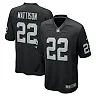 Zennovawear Alexander Mattison 22 Las Vegas Raiders Team Game Men Jersey - Black