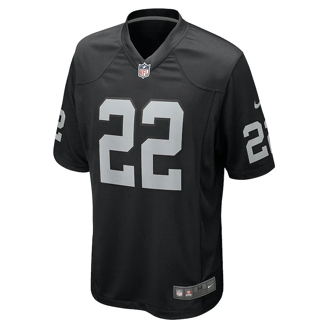 Zennovawear Alexander Mattison 22 Las Vegas Raiders Team Game Men Jersey - Black