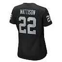 Zennovawear Alexander Mattison 22 Las Vegas Raiders Women's Team Game Jersey - Black