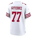 Zennovawear Alfredo Gutierrez 77 San Francisco 49ers NFC Champions Patch Game Men Jersey - White