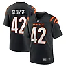 Zennovawear Allan George 42 Cincinnati Bengals Team Game Men Jersey - Black