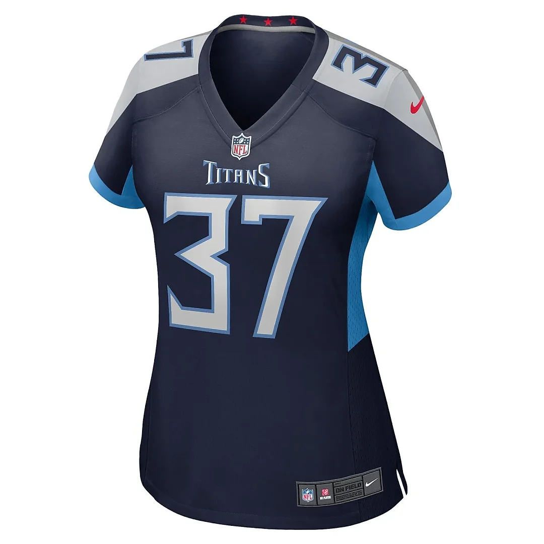 Zennovawear Amani Hooker 37 Tennessee Titans Women's Game Jersey - Navy