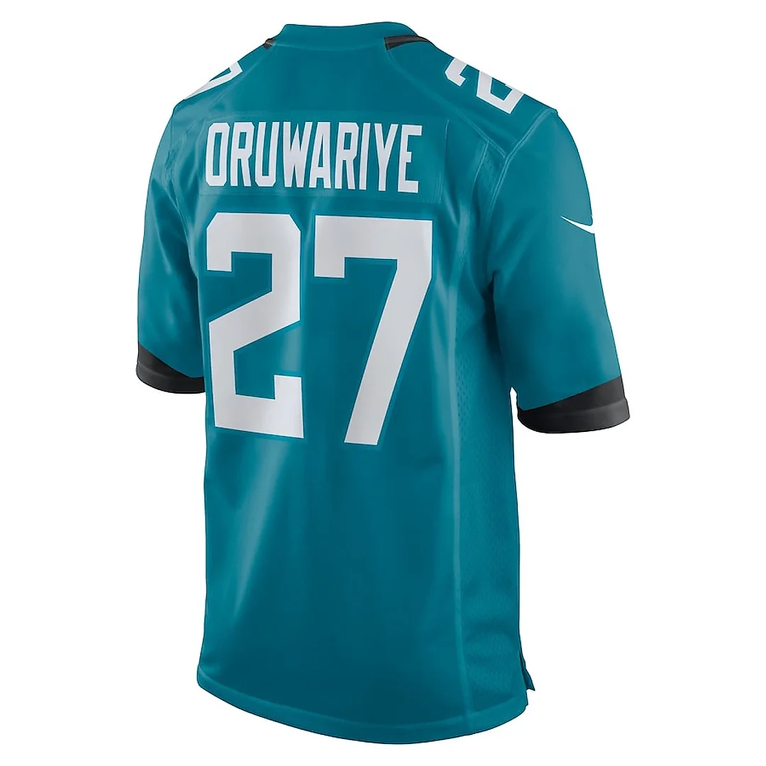 Zennovawear Amani Oruwariye 27 Jacksonville Jaguars Game Men Jersey - Teal