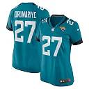 Zennovawear Amani Oruwariye 27 Jacksonville Jaguars Women Game Jersey - Teal