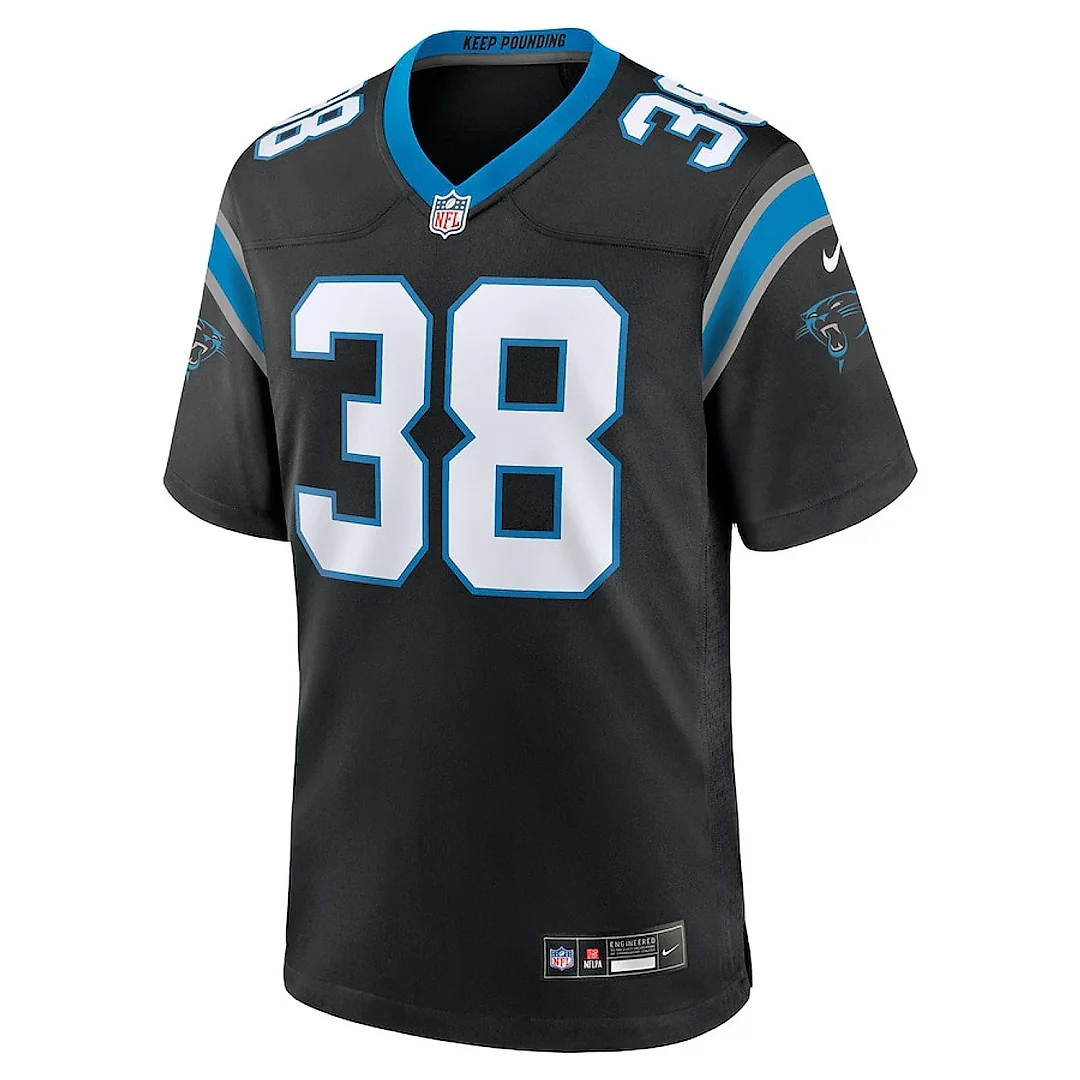 Zennovawear Amar? Barno 38 Carolina Panthers Game Men Jersey - Black