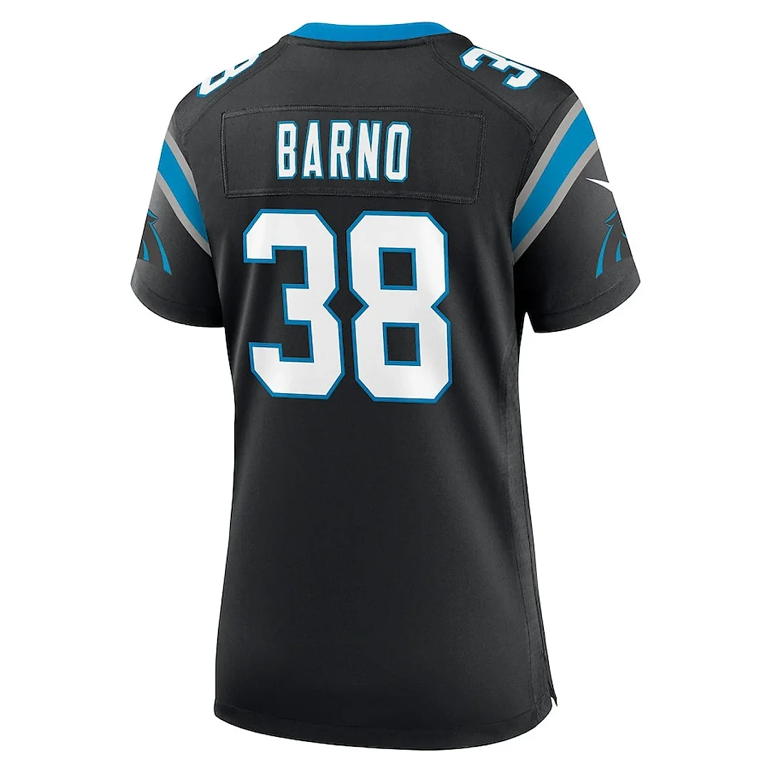 Zennovawear Amar? Barno 38 Carolina Panthers Women's Game Jersey - Black