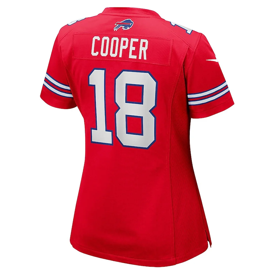 Zennovawear Amari Cooper 18 Buffalo Bills Women's 2nd Alternate Game Jersey - Red