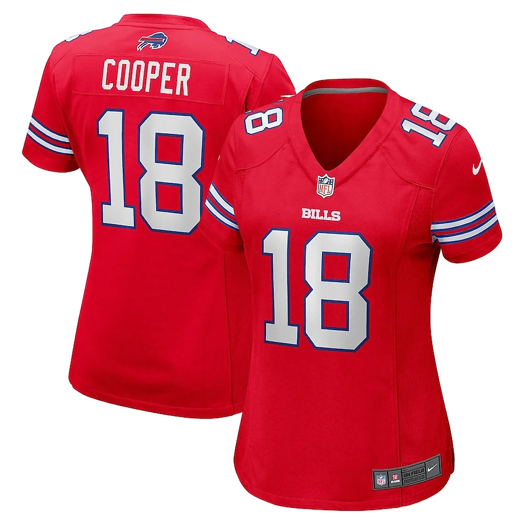 Zennovawear Amari Cooper 18 Buffalo Bills Women's 2nd Alternate Game Jersey - Red