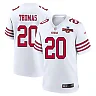 Zennovawear Ambry Thomas 20 San Francisco 49ers NFC Champions Patch Game Men Jersey - White