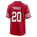 Zennovawear Ambry Thomas 20 San Francisco 49ers NFC Champions Patch Game Men Jersey - Scarlet