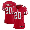 Zennovawear Ambry Thomas 20 San Francisco 49ers Women's Game Jersey - Scarlet