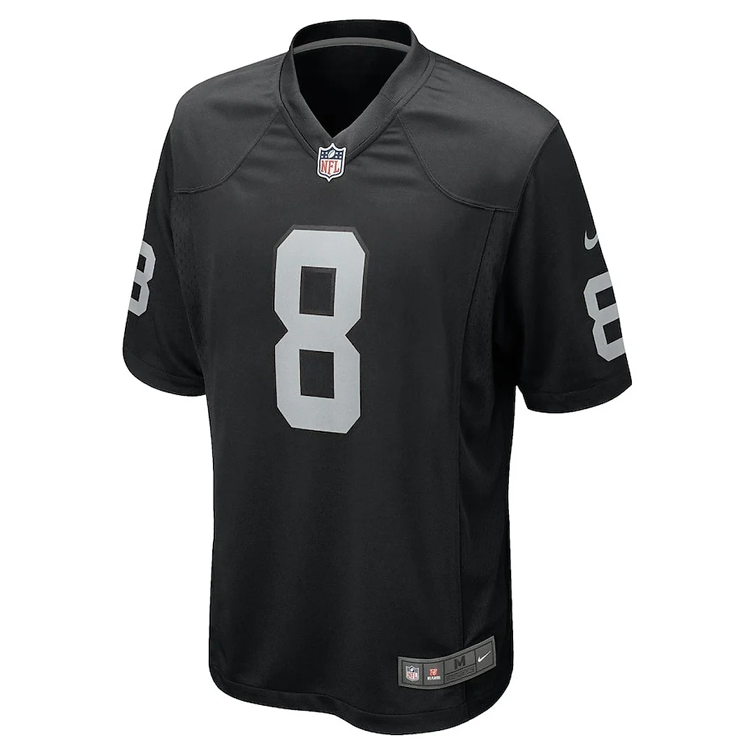 Zennovawear Ameer Abdullah 8 Las Vegas Raiders Team Game Men Jersey - Black