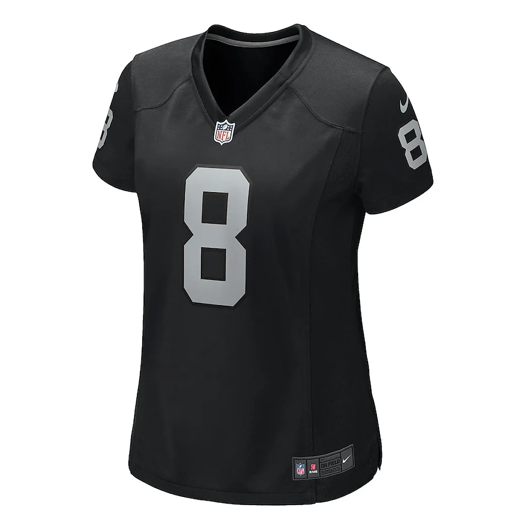 Zennovawear Ameer Abdullah 8 Las Vegas Raiders Women's Team Game Jersey - Black
