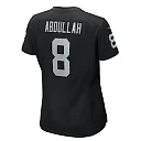 Zennovawear Ameer Abdullah 8 Las Vegas Raiders Women's Team Game Jersey - Black