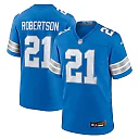 Zennovawear Amik Robertson 21 Detroit Lions Team Game Men Jersey - Blue