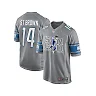 Zennovawear Amon-Ra St. Brown 14 Detroit Lions Sun God Game Men Jersey - Silver