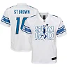 Zennovawear Amon-Ra St. Brown 14 Detroit Lions Sun God Game YOUTH Jersey - White