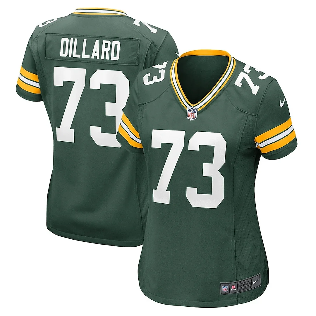 Zennovawear Andre Dillard 73 Green Bay Packers Women's Game Jersey - Green