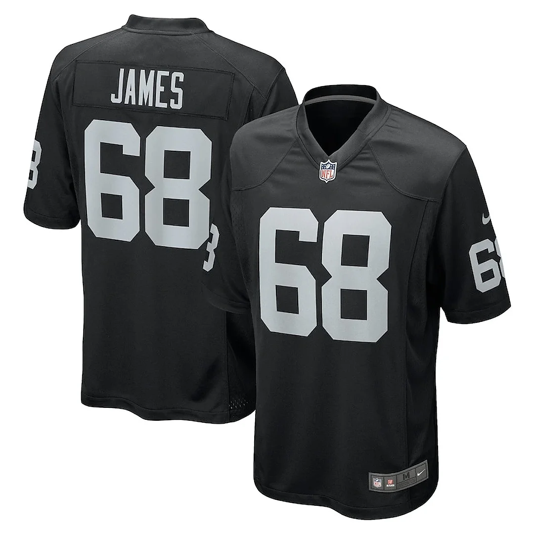 Zennovawear Andre James 68 Las Vegas Raiders Men Game Jersey - Black