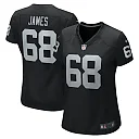 Zennovawear Andre James 68 Las Vegas Raiders Women Game Jersey - Black