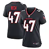Zennovawear Andrew Beck 47 Houston Texans Women's Team Game Jersey - Navy