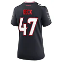 Zennovawear Andrew Beck 47 Houston Texans Women's Team Game Jersey - Navy