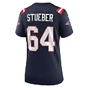 Zennovawear Andrew Stueber 64 New England Patriots Women Game Jersey - Navy