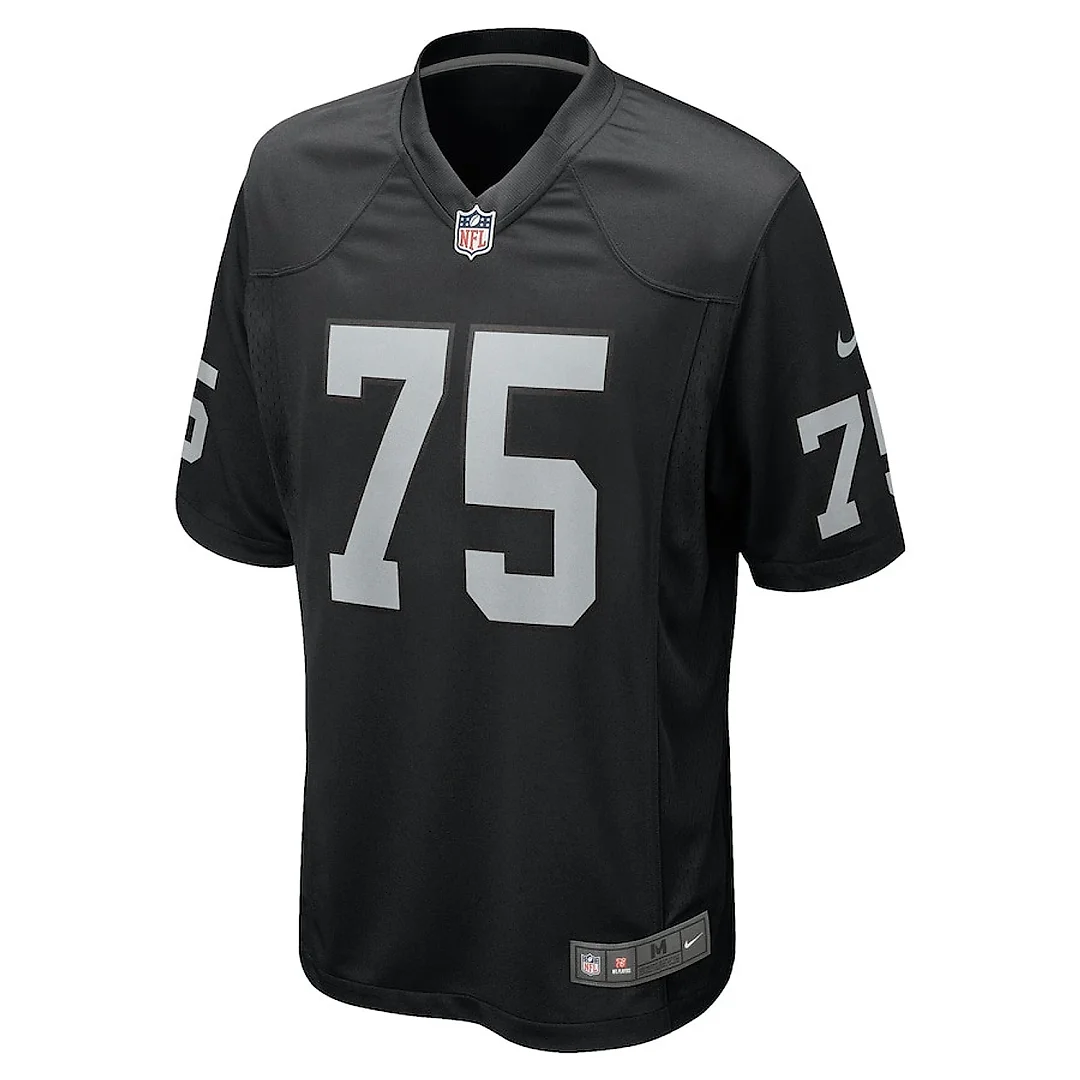 Zennovawear Andrus Peat 75 Las Vegas Raiders Team Game Men Jersey - Black