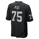 Zennovawear Andrus Peat 75 Las Vegas Raiders Team Game Men Jersey - Black