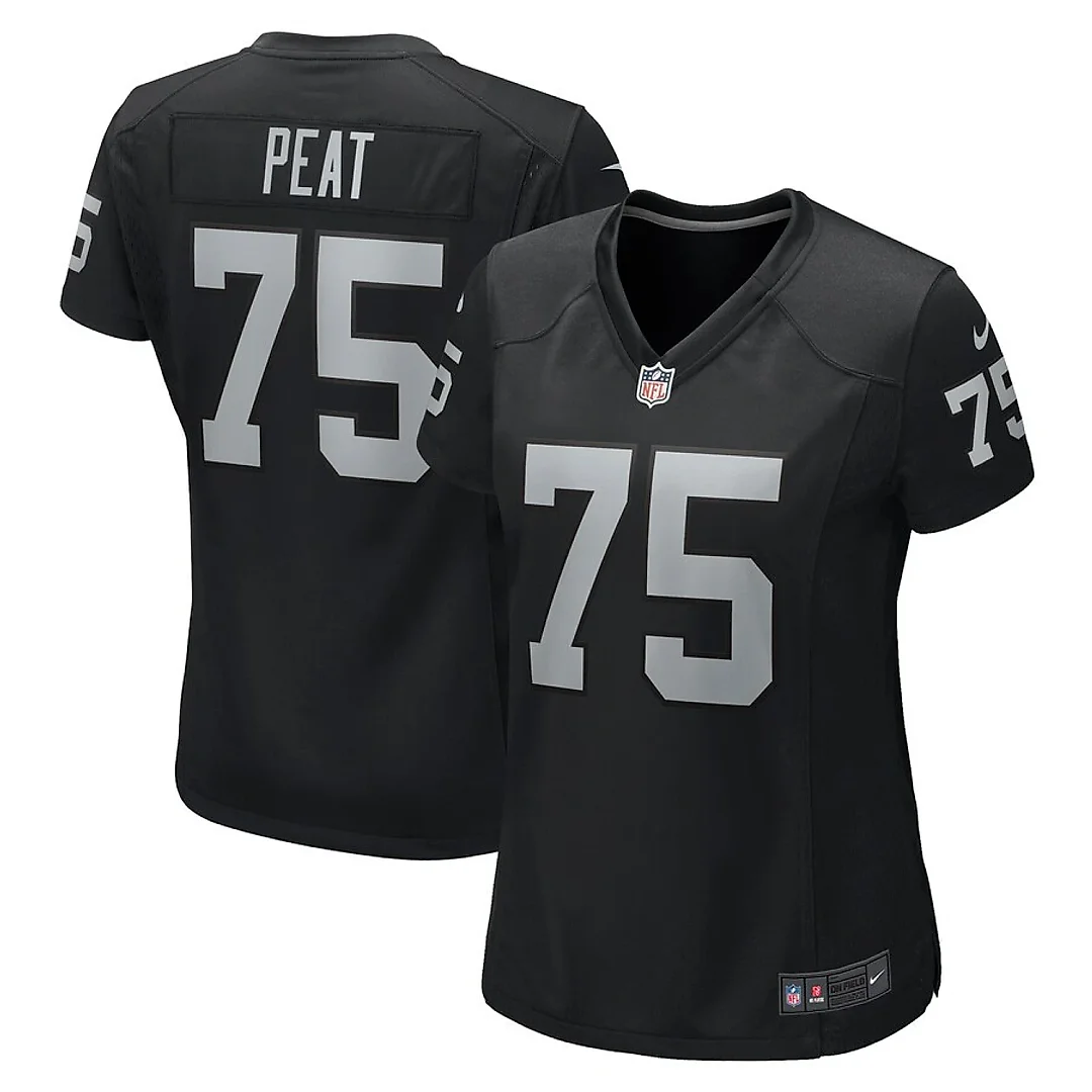 Zennovawear Andrus Peat 75 Las Vegas Raiders Women's Team Game Jersey - Black